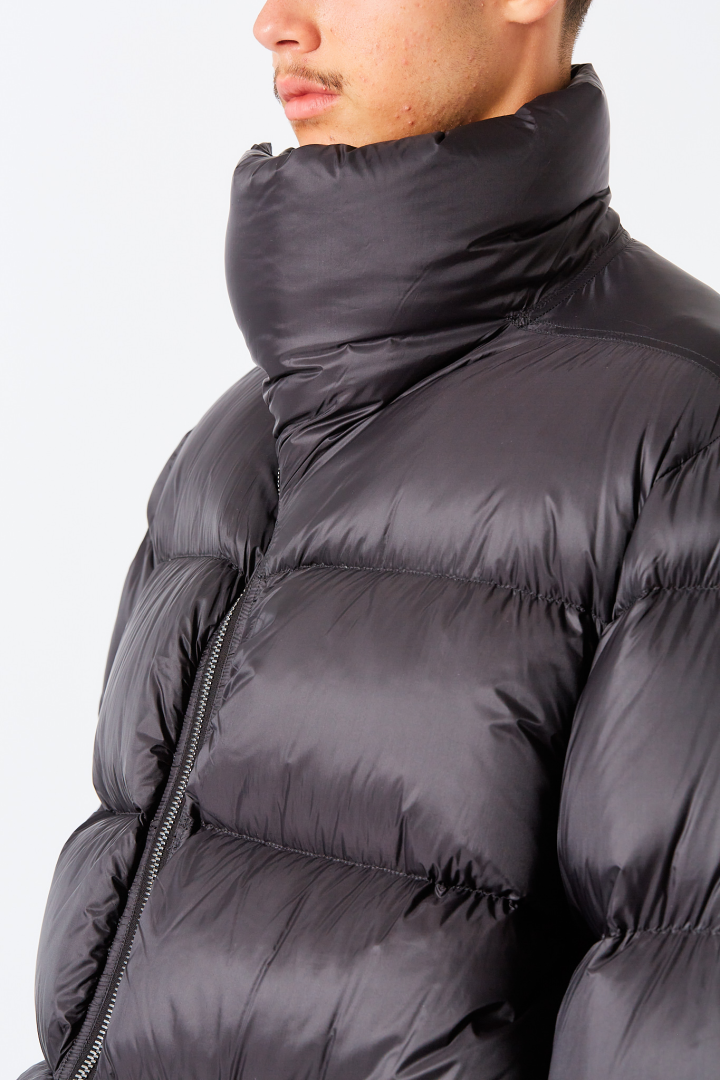 Down Jacket Turtle Coat - Black