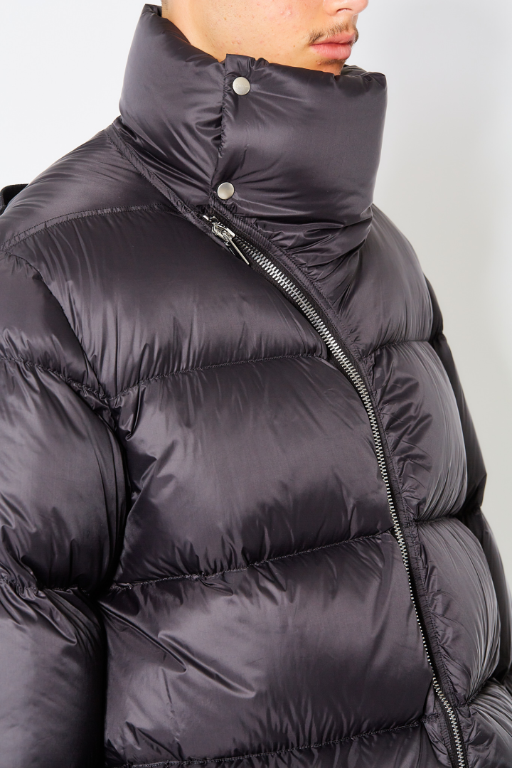 Down Jacket Turtle Coat - Black