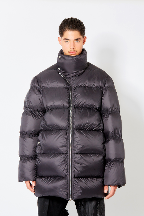 Down Jacket Turtle Coat - Black