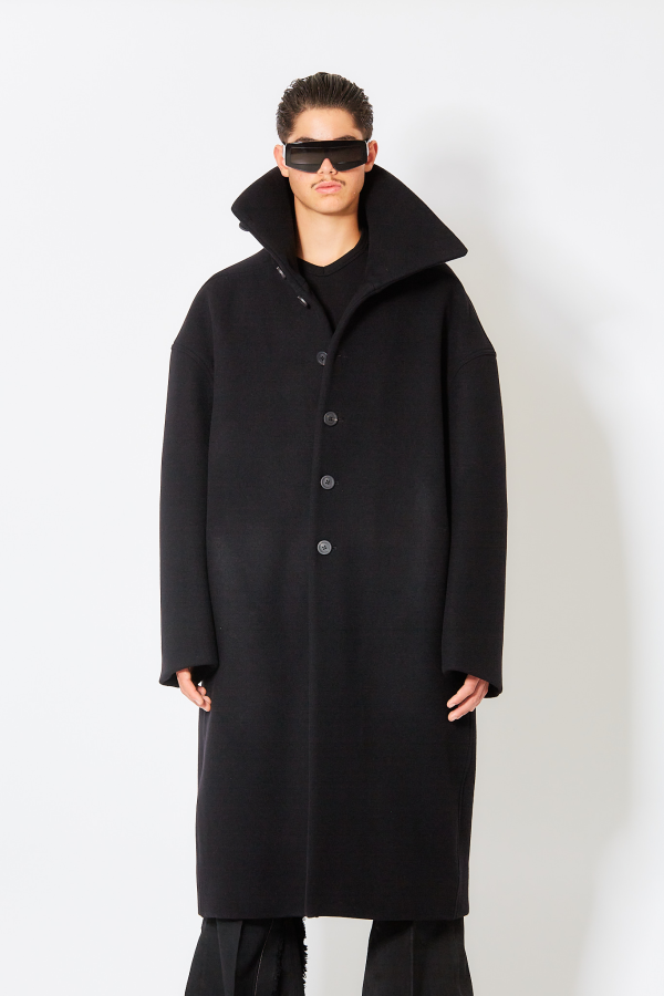 Dracucollar Coat - Black