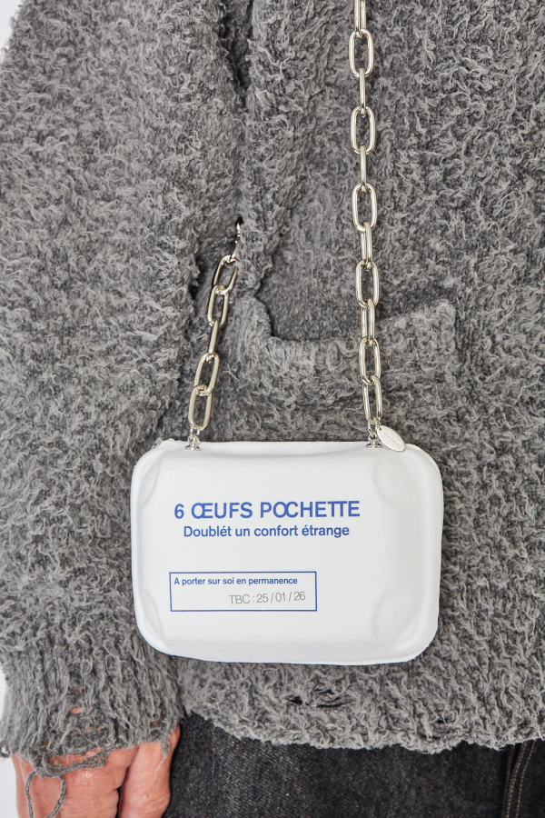 “Egg Pack” Pouch - White
