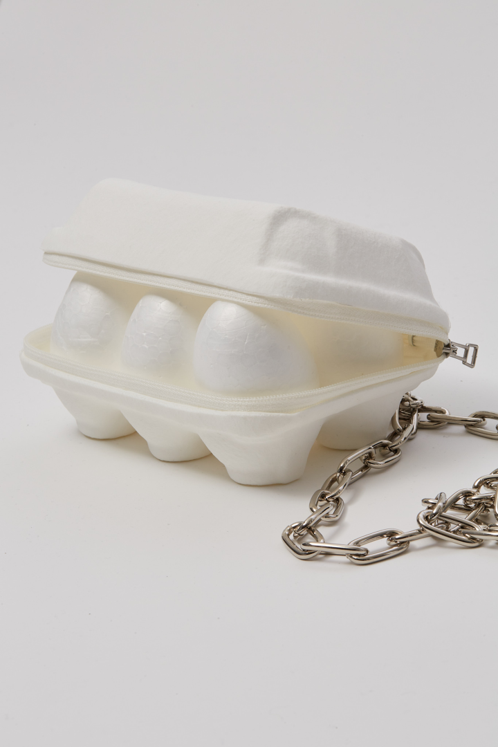 “Egg Pack” Pouch - White