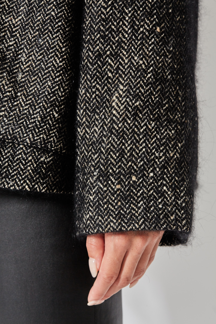 Kobina Jacket - Black/Tan