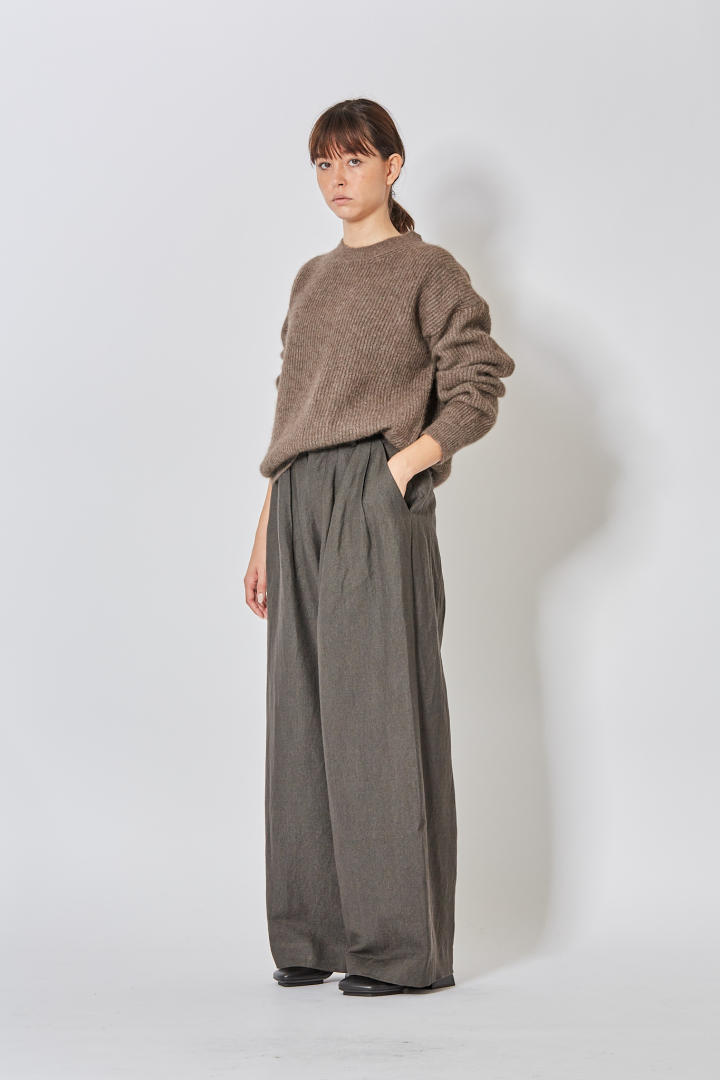 Long Slv Top - Brown
