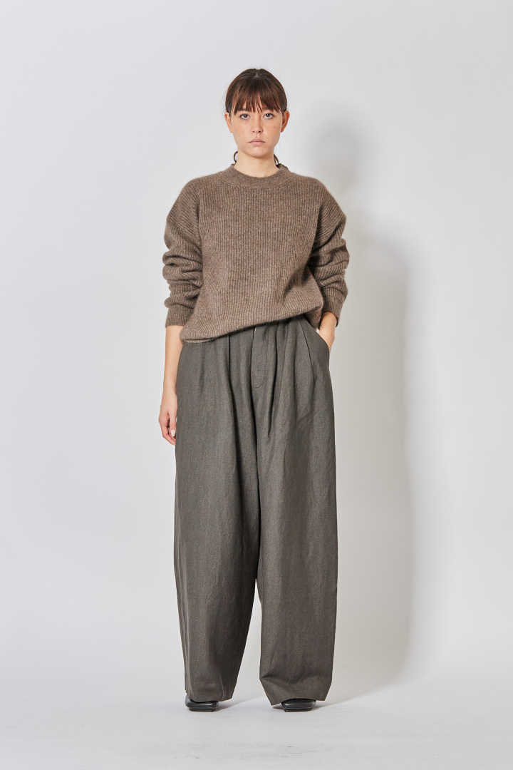 Long Slv Top - Brown