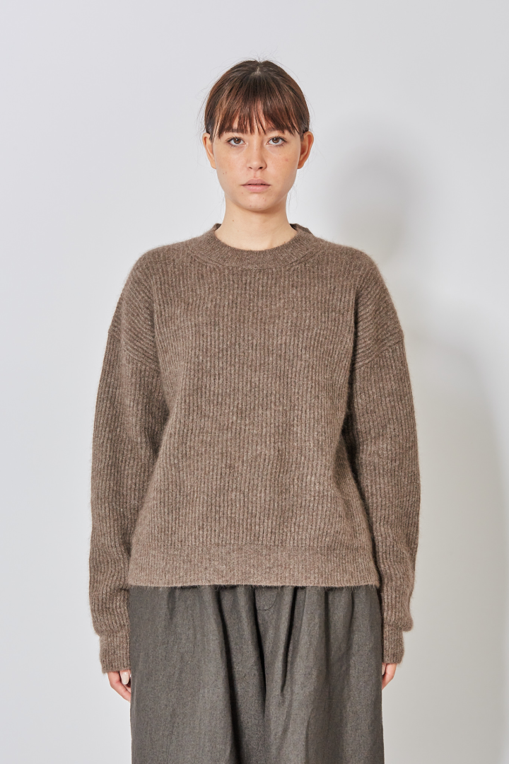 Long Slv Top - Brown