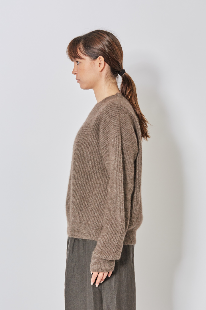 Long Slv Top - Brown