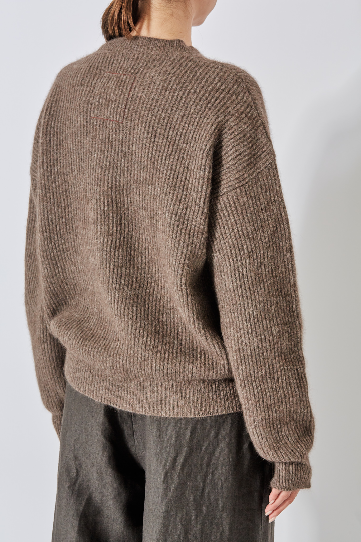 Long Slv Top - Brown