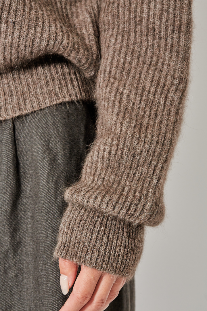 Long Slv Top - Brown