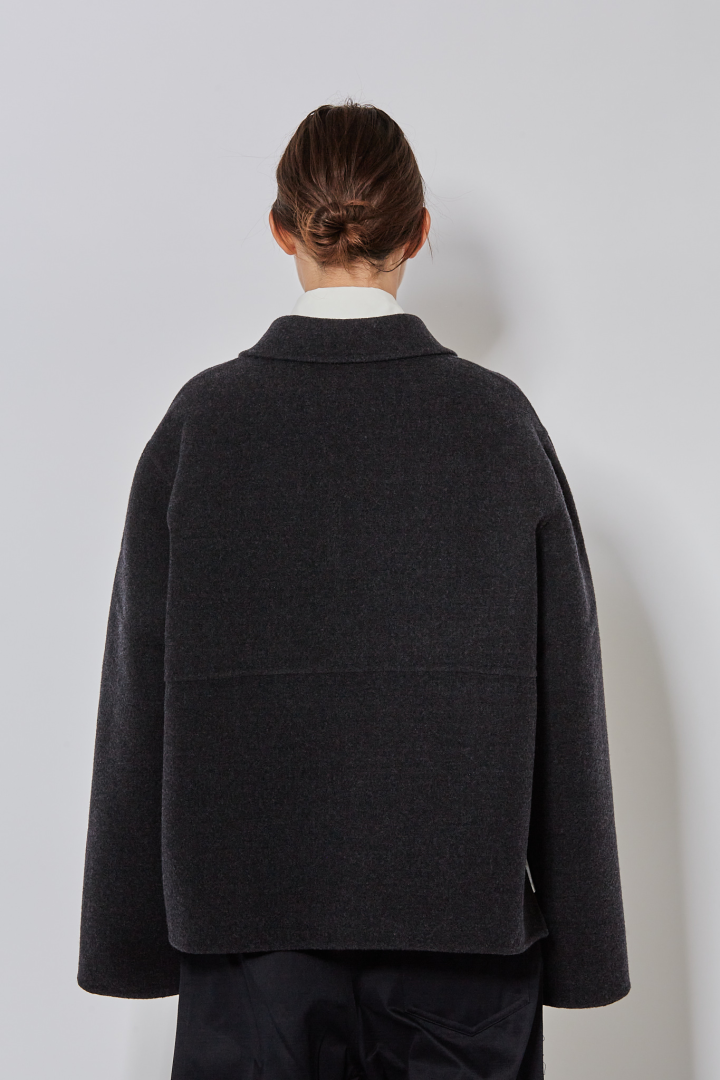 2 Pocket Button Down Jacket - Charcoal