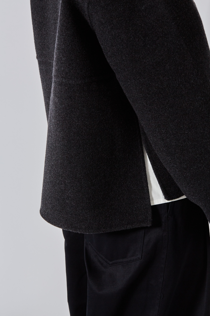 2 Pocket Button Down Jacket - Charcoal
