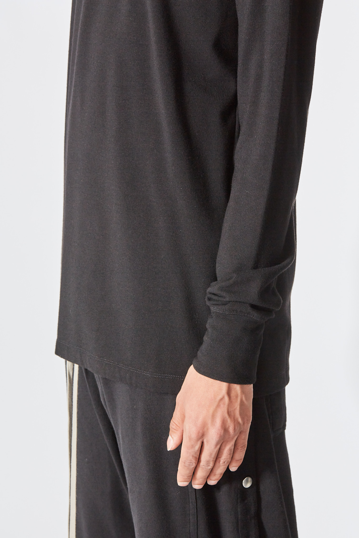 Knit T-Shirt Thermal Top - Black
