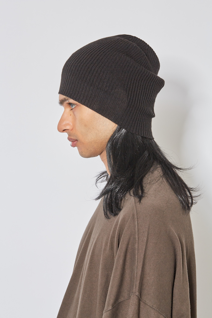 Ribbed Beanie - Black