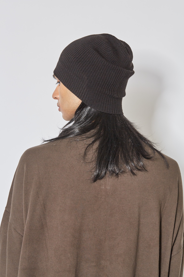 Ribbed Beanie - Black