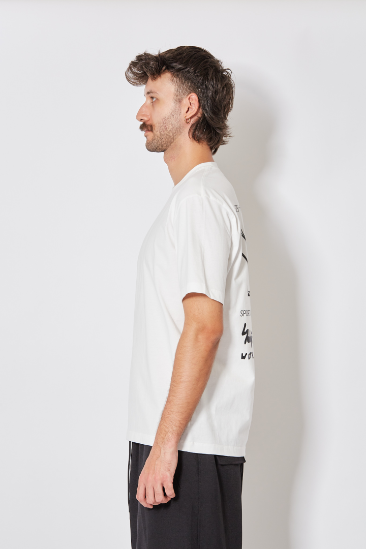 M Merch Ss Tee C - White