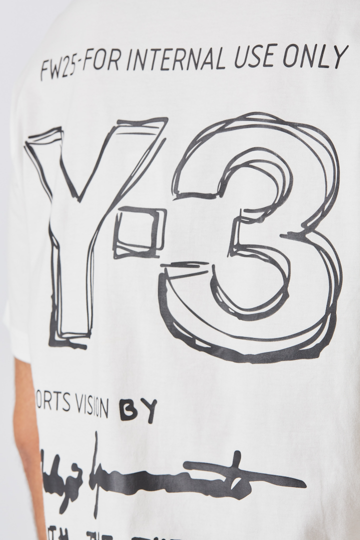 M Merch Ss Tee C - White
