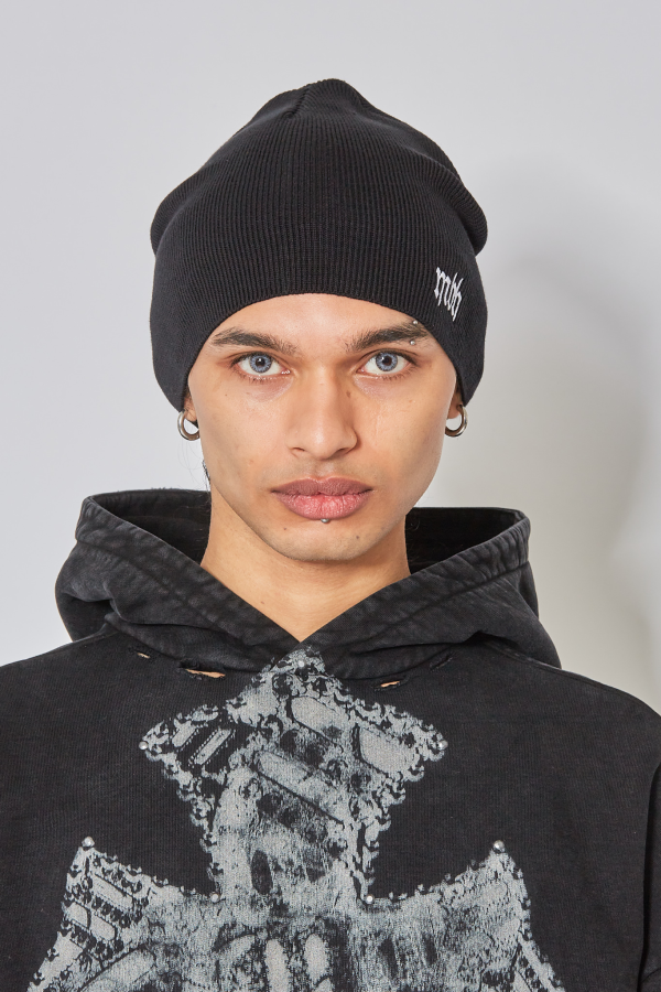 Knitted Beanie - Black