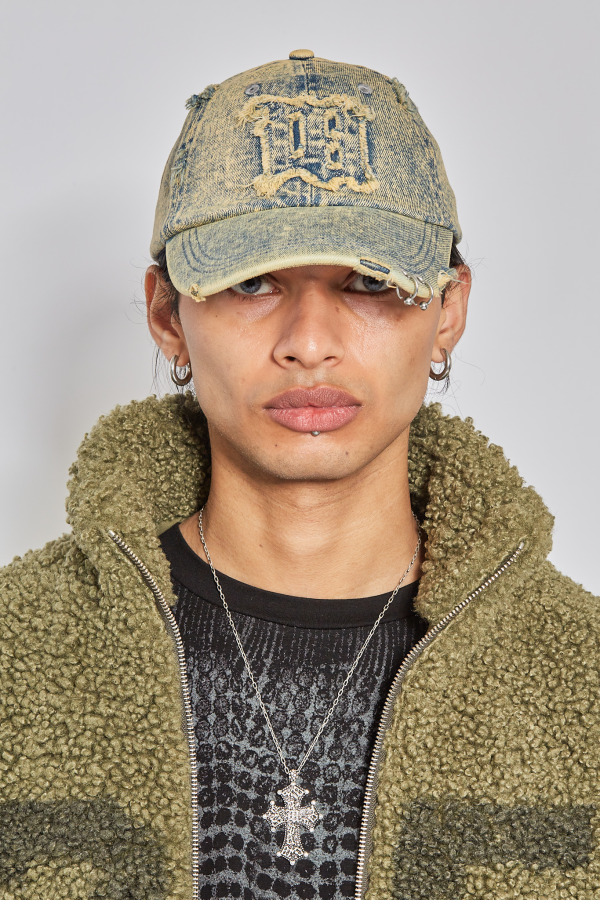 Sunset Denim Cap - Blue