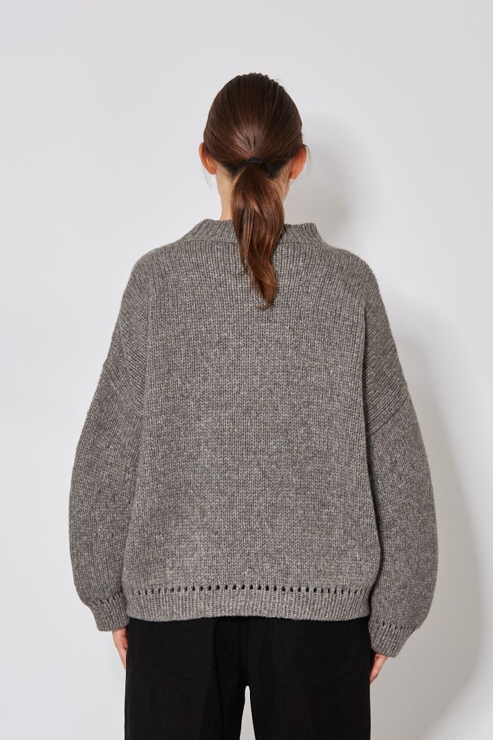 Rounded Jumper - Grey Rounded Jumper - Grey