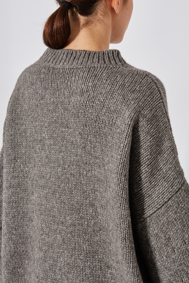 Rounded Jumper - Grey Rounded Jumper - Grey