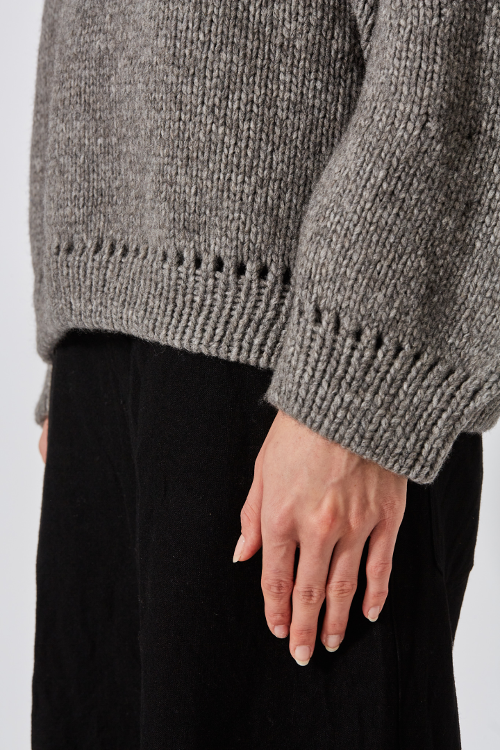 Rounded Jumper - Grey Rounded Jumper - Grey