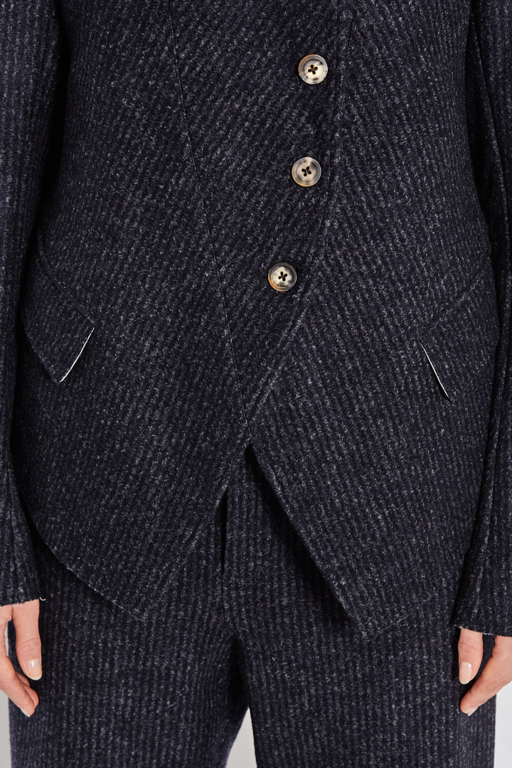 1/2 lined Cutaway Jacket - Night Pin 1/2 lined Cutaway Jacket - Night Pin