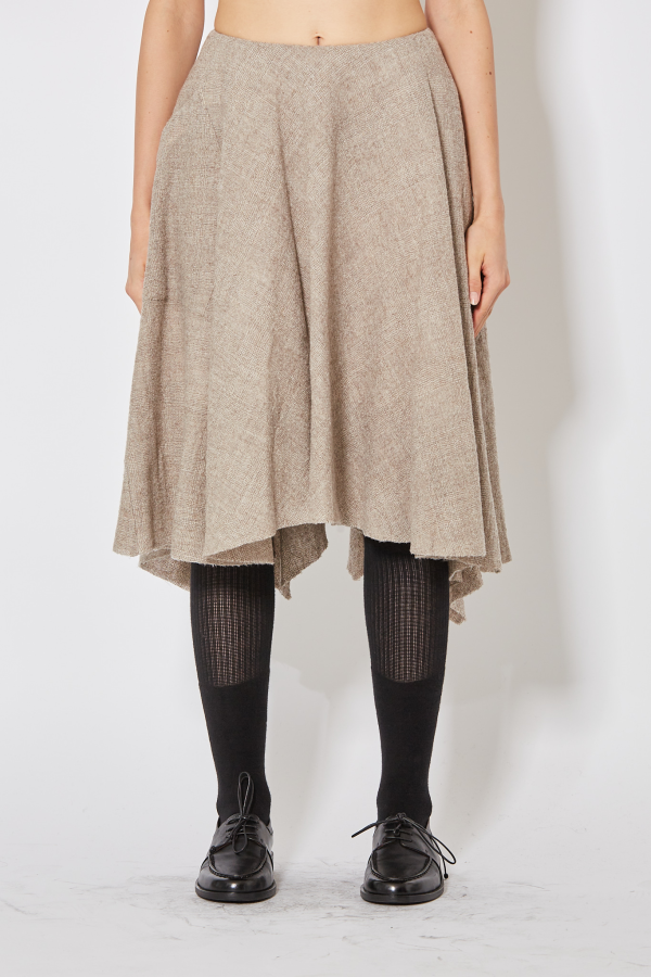 Bustled Skirt - Almond