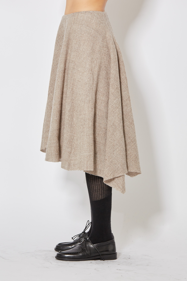 Bustled Skirt - Almond Bustled Skirt - Almond
