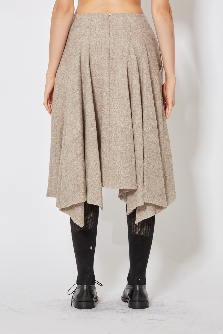 Bustled Skirt - Almond Bustled Skirt - Almond
