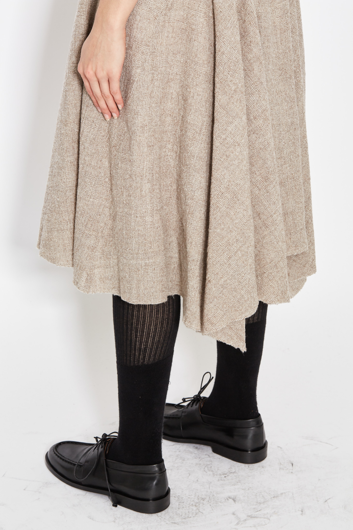 Bustled Skirt - Almond Bustled Skirt - Almond