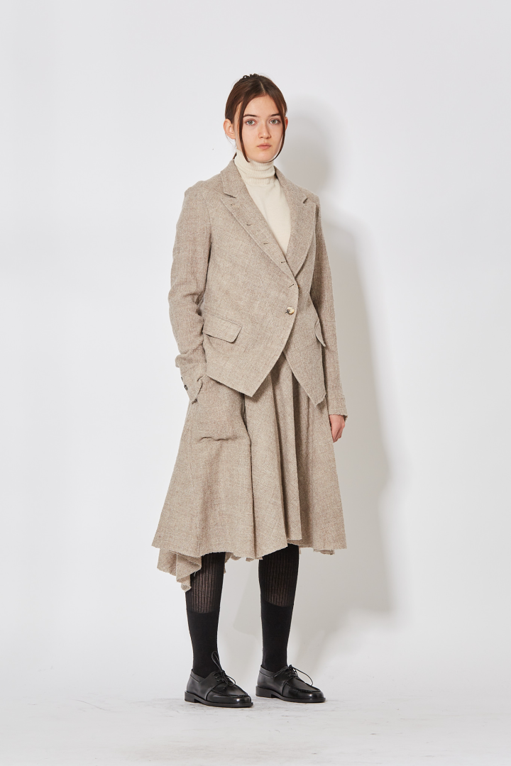 Bustled Skirt - Almond Bustled Skirt - Almond
