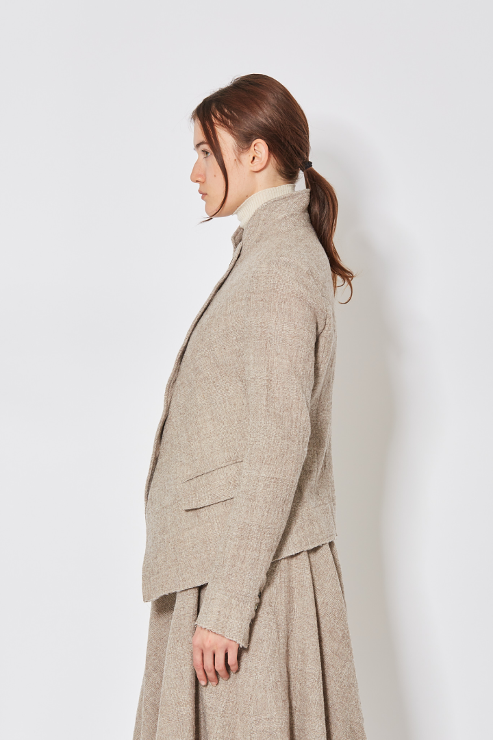 1/2 lined Cutaway Jacket - Almond 1/2 lined Cutaway Jacket - Almond