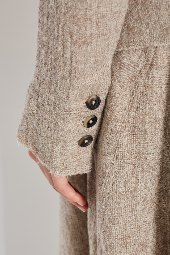 1/2 lined Cutaway Jacket - Almond 1/2 lined Cutaway Jacket - Almond