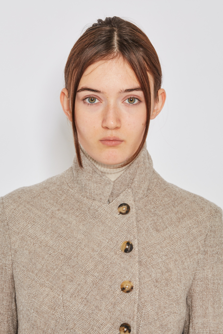 1/2 lined Cutaway Jacket - Almond 1/2 lined Cutaway Jacket - Almond