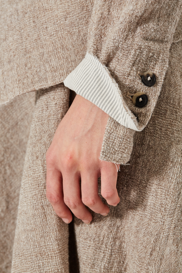 1/2 lined Cutaway Jacket - Almond 1/2 lined Cutaway Jacket - Almond