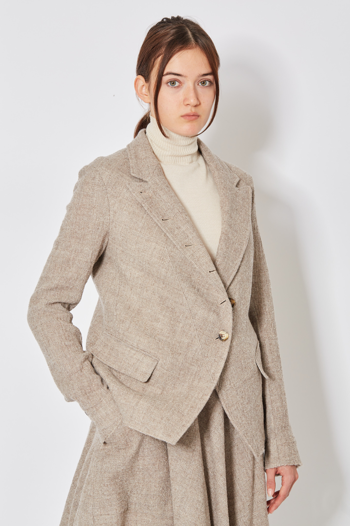 1/2 lined Cutaway Jacket - Almond 1/2 lined Cutaway Jacket - Almond