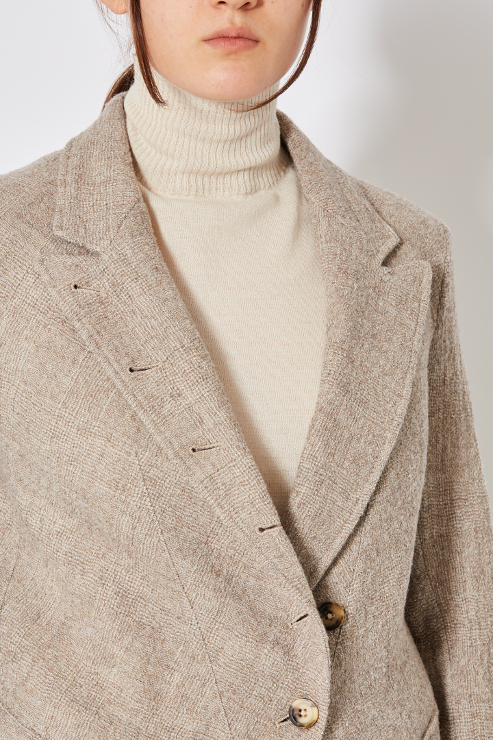 1/2 lined Cutaway Jacket - Almond 1/2 lined Cutaway Jacket - Almond