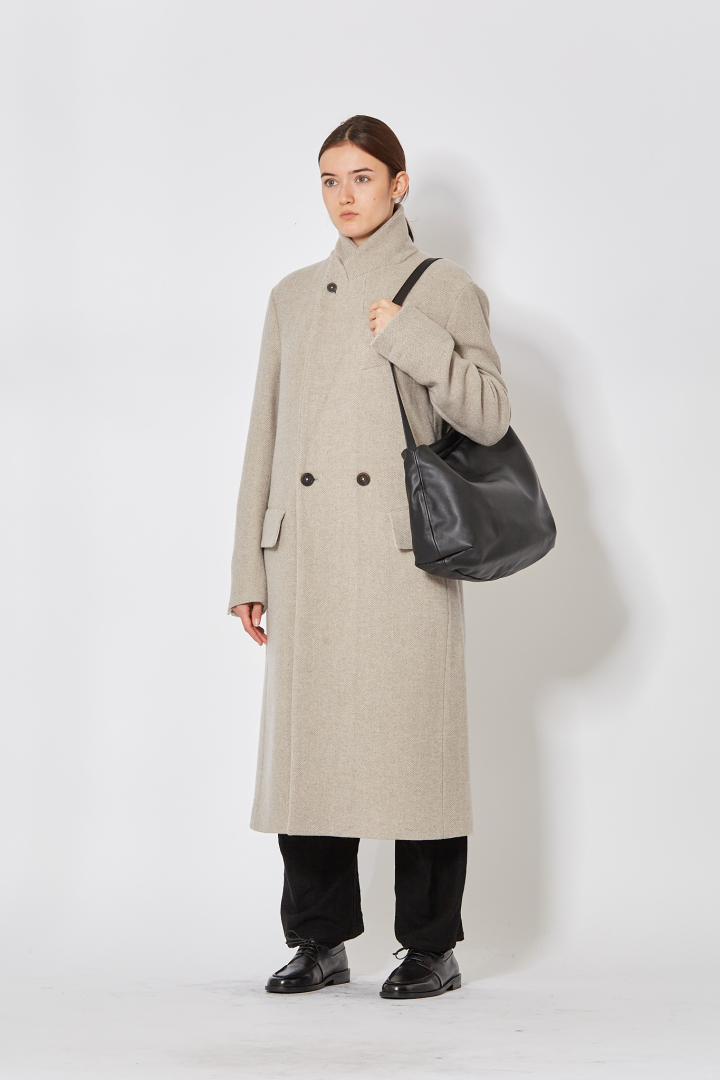 DB Long Coat - Almond