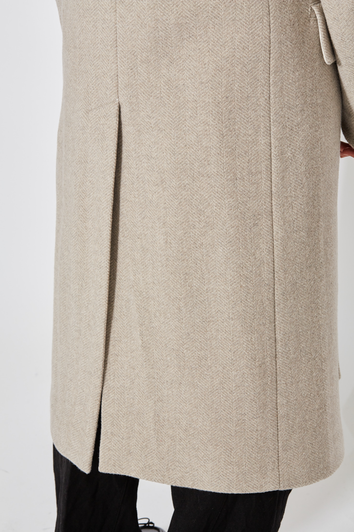 DB Long Coat - Almond