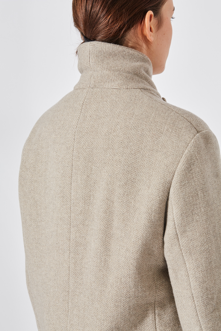 DB Long Coat - Almond