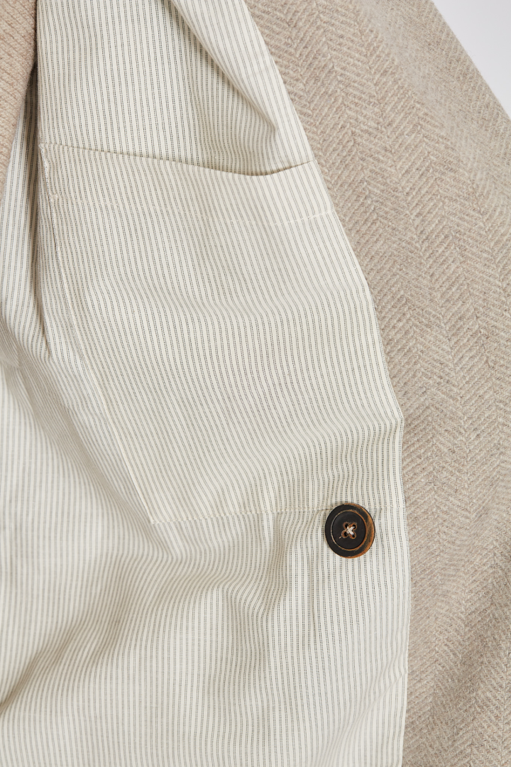 DB Long Coat - Almond