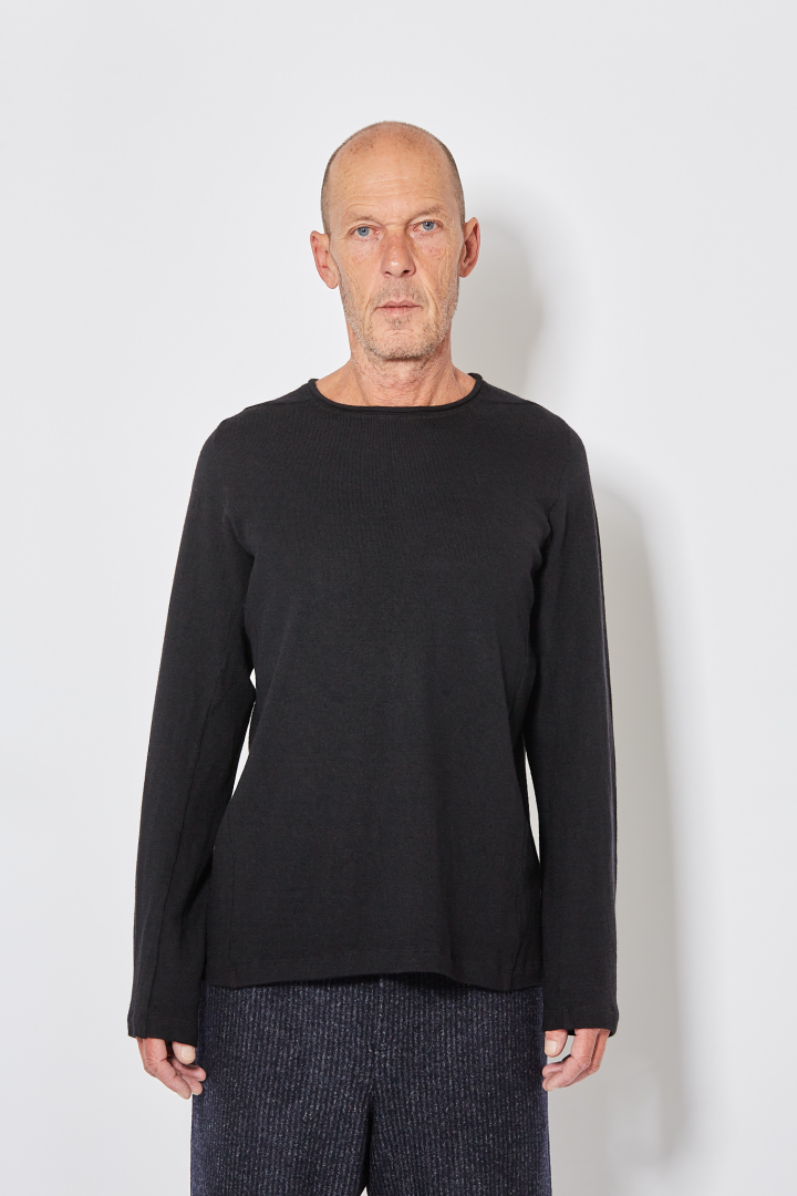 F' Crew Neck Pullover - Black