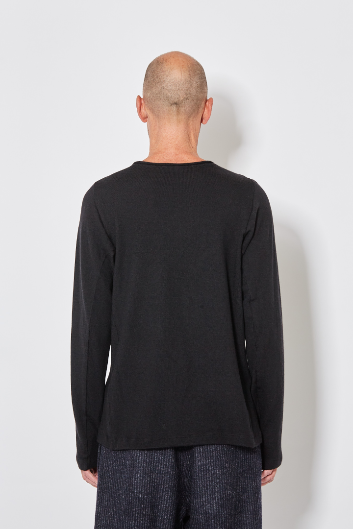 F' Crew Neck Pullover - Black