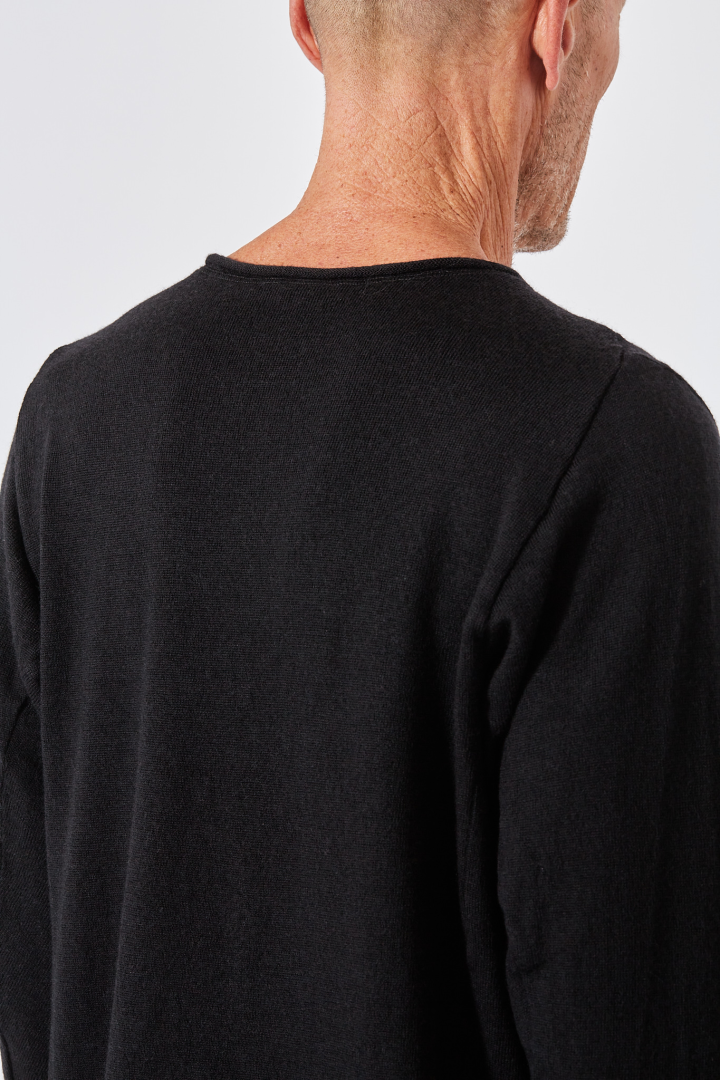 F' Crew Neck Pullover - Black