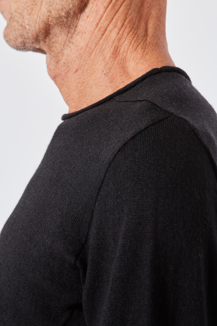 F' Crew Neck Pullover - Black