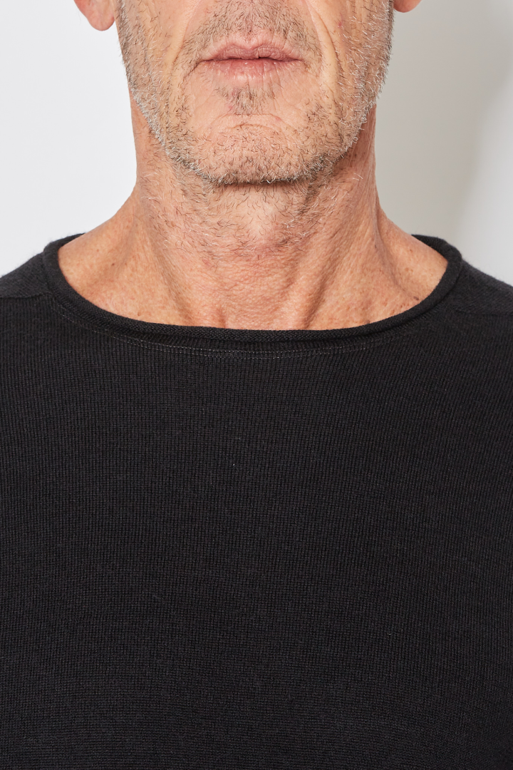 F' Crew Neck Pullover - Black