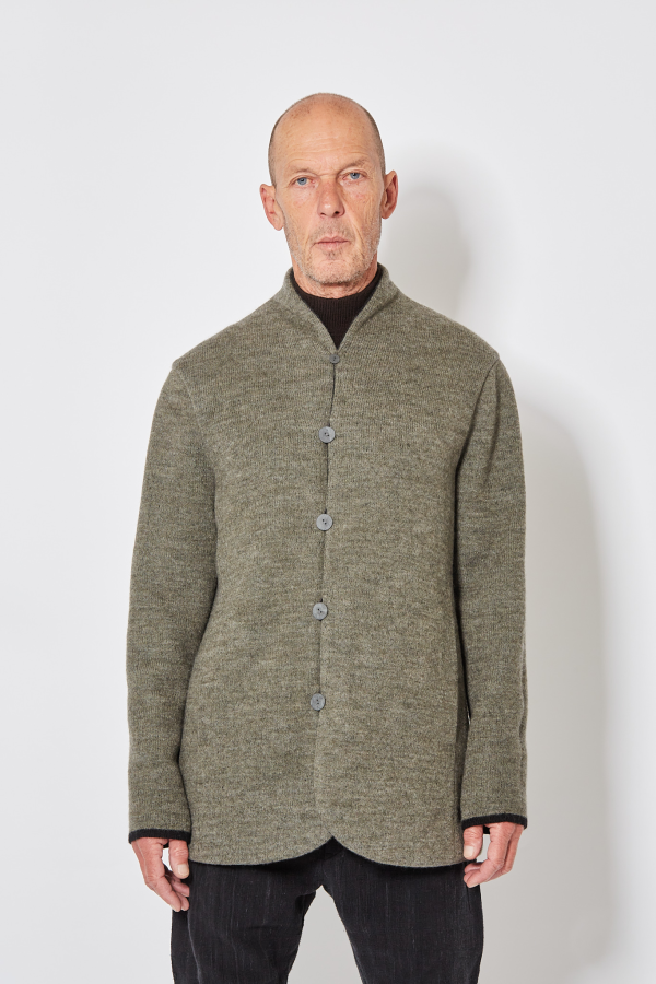 Reversible Crest Blazer - Black/Sage
