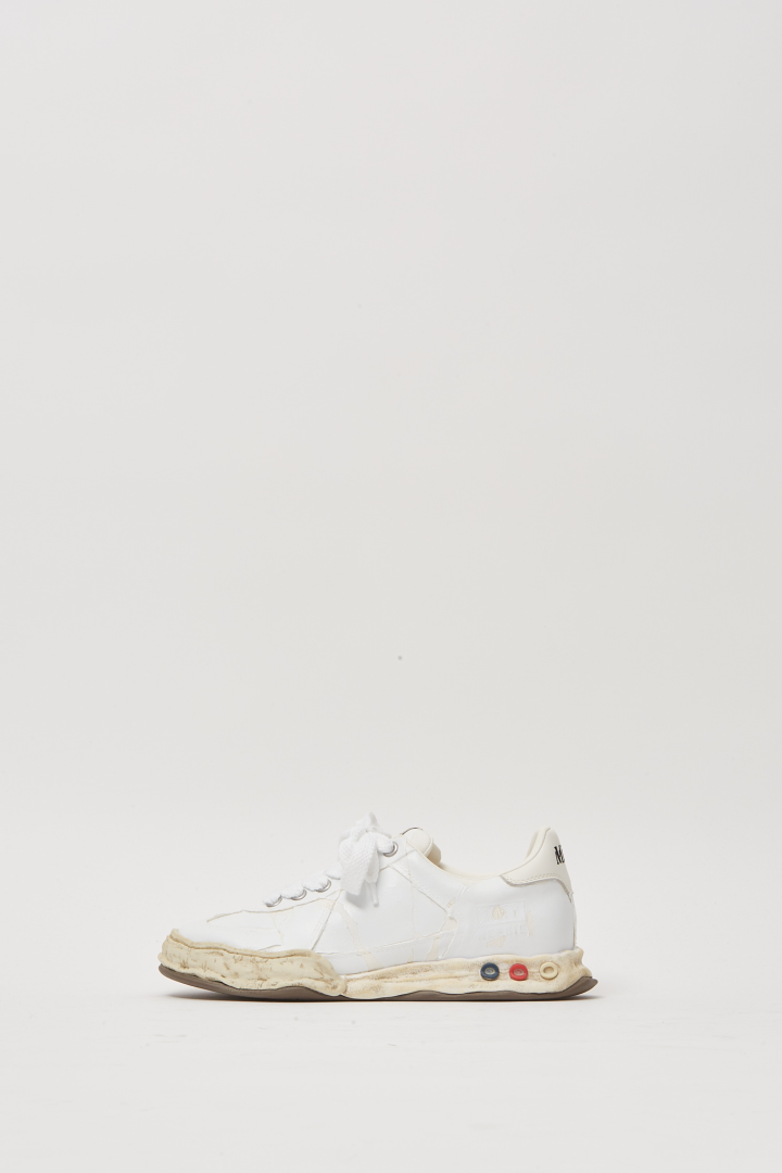 Erbie/Original Sole Torn Film Attached Canvas Low Top Sneaker - White