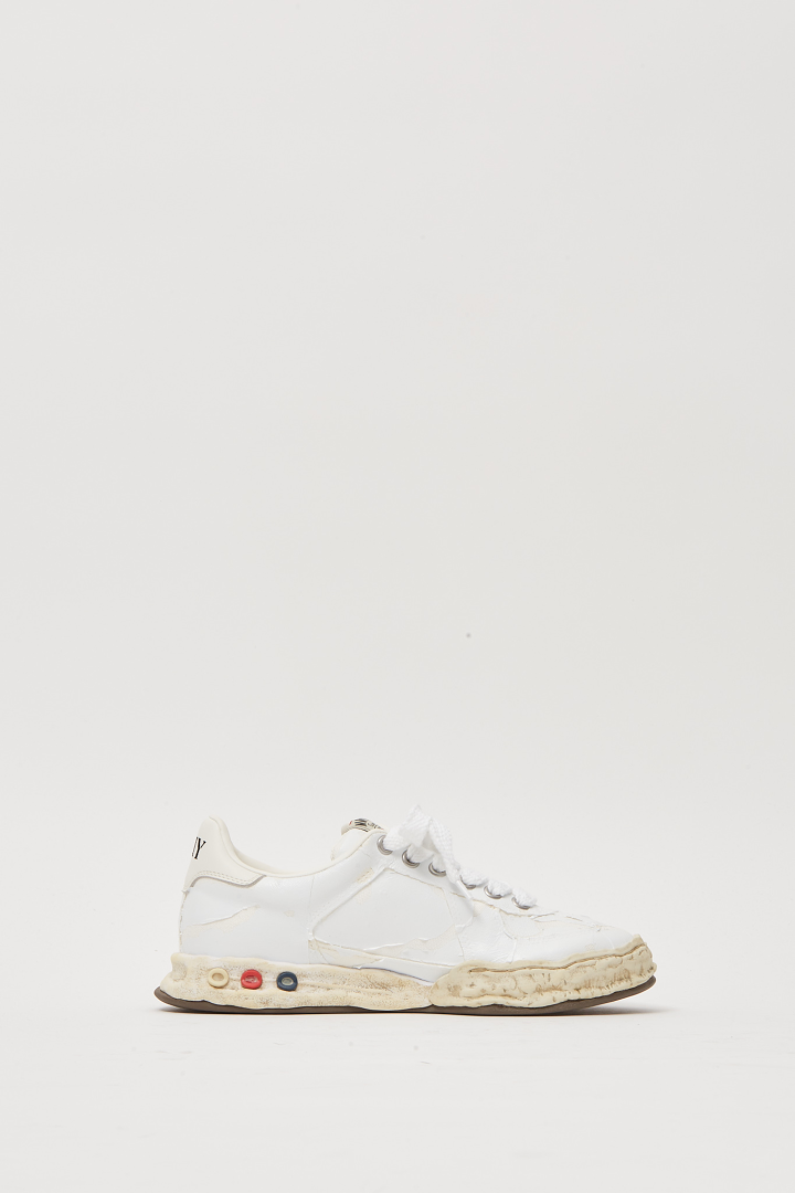 Erbie/Original Sole Torn Film Attached Canvas Low Top Sneaker - White