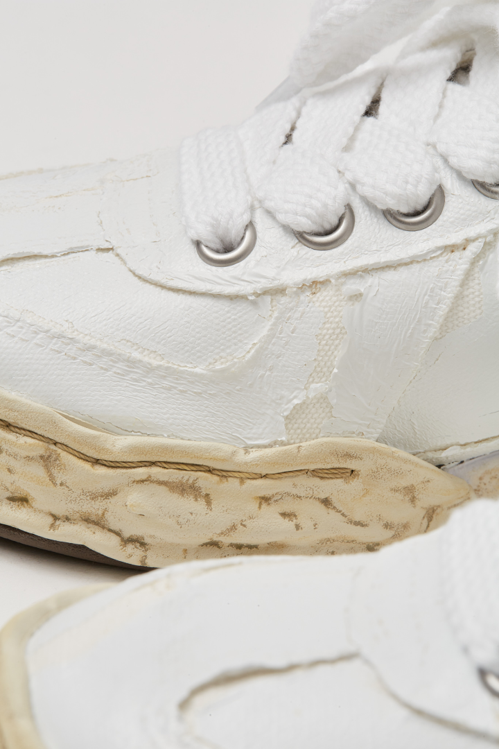 Erbie/Original Sole Torn Film Attached Canvas Low Top Sneaker - White